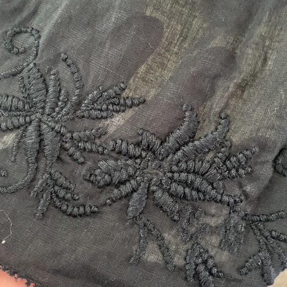 Ralph Lauren black label peasant embroidery maxi skirt 1x whimsigoth fairy - Picture 8 of 16